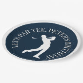 ゴル祝フテーマの誕生日でマイルストーンを達成 ペーパープレート (アングル)