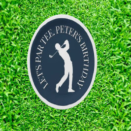 ゴル祝フテーマの誕生日でマイルストーンを達成 ペーパープレート