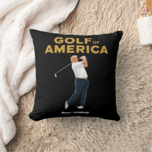 ゴル笑わされるフおもしろい・オブ・アメリカミームトランププン クッション