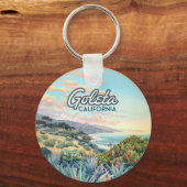 ゴレタカリフォルニアサンタバーバライスラビスタヴィンテージ キーホルダー (裏面)