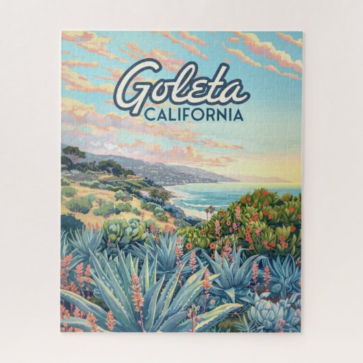 ゴレタカリフォルニアサンタバーバライスラビスタヴィンテージ ジグソーパズル (縦)