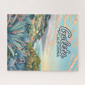 ゴレタカリフォルニアサンタバーバライスラビスタヴィンテージ ジグソーパズル (横)