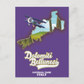 ゴレメ国立公園トルコ地図はがき ポストカード (正面)