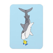 ゴロゴロと可愛い黄色い魚 マグネット (縦)