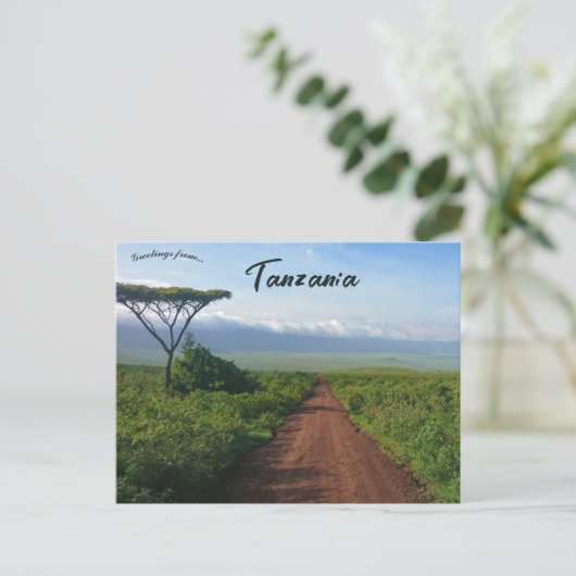 ゴロンゴロクレータータンザニア ポストカード (スタンド正面)