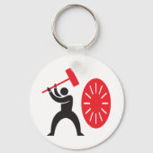 ゴングのキーチェーンを叩く人 キーホルダー (裏面)