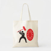 ゴングのトートバッグを叩く人 トートバッグ (正面)