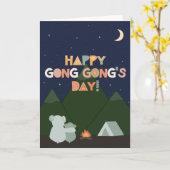 ゴングの父の日カード カード (黄色い花)