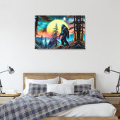 ゴングスクアチンカラフルサスカッチ風景 キャンバスプリント (インサイチュ (寝室))