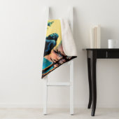 ゴングスクアチンカラフルサスカッチ風景 シェルパブランケット (インサイチュ)