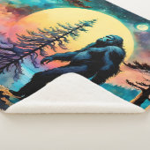 ゴングスクアチンカラフルサスカッチ風景 シェルパブランケット (3/4)