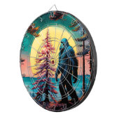 ゴングスクアチンカラフルサスカッチ風景 ダーツボード (正面右)