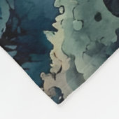 ゴングスクアチンカラフルサスカッチ風景 フリースブランケット (角)