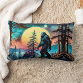 ゴングスクアチンカラフルサスカッチ風景 ランバークッション (ブランケット)