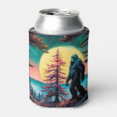 ゴングスクアチンカラフルサスカッチ風景 缶クーラー (缶正面)