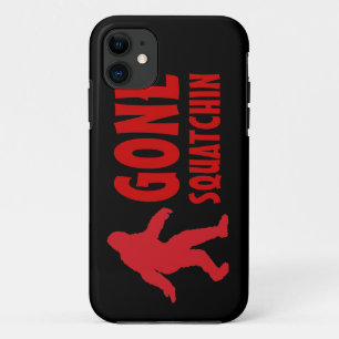 ゴングスクアチンbigfoot赤い黒iphone 5ケース iPhone 11 ケース