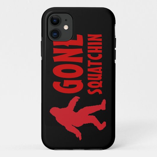 ゴングスクアチンbigfoot赤い黒iphone 5ケース Case-Mate iPhoneケース (裏面)