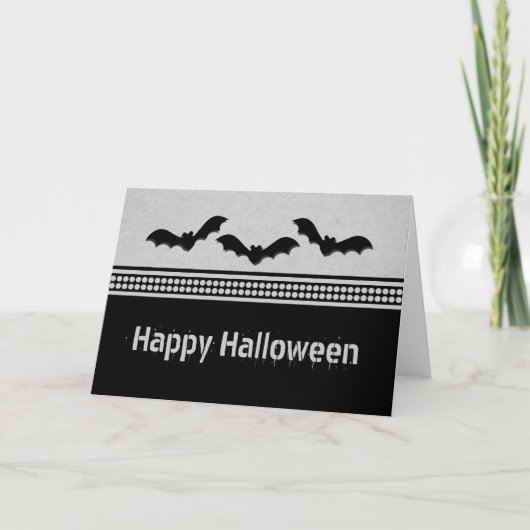 ゴングバティハロウィーンカード、ライトグレー カード (正面)