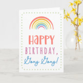 ゴング用誕生日カード カード (黄色い花)