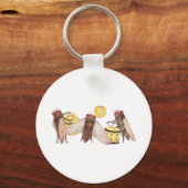 ゴング、トランペット、ドラムとセカダバンド キーホルダー (正面)