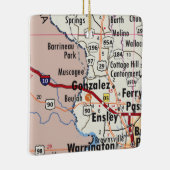 ゴンザレス・フロリダの地図 セラミックオーナメント (右)