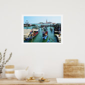 ゴンドラがヴェネツィアに乗る ポスター (キッチン)