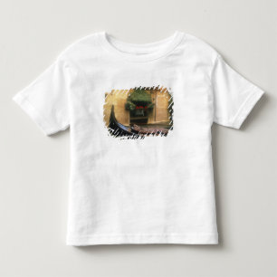 ゴンドラとレストラン、イタリア ヴェネト州 ヴェネツィア トドラーTシャツ