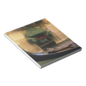 ゴンドラとレストラン，ヴェネツィア，ヴェネト，イタリア ノートパッド (アングル)