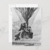 ゴンドラに乗った三人の男 ポストカード (正面/裏面)