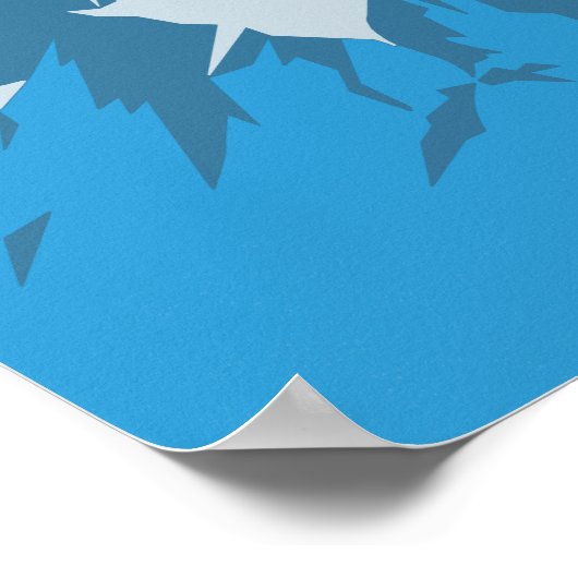 ゴンドラに乗る | スキーマウンテン絵を描の冬 ポスター (角)