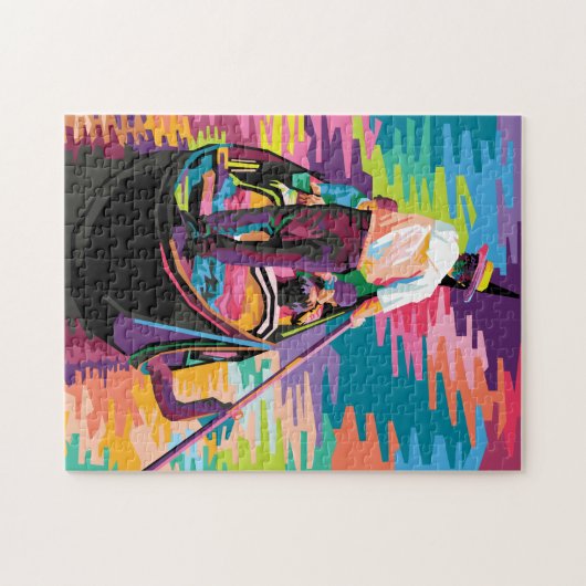 ゴンドラインヴェニスイタリアアカラフルーポップ・アートのト ジグソーパズル (横)