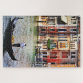 ゴンドラオングランドカナルヴェネツィアイタリア旅行 ジグソーパズル (横)