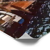 ゴンドラ付きヴェネツィア運河 ポスター (角)