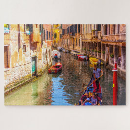 ゴンドラ、ヴェネツィア、イタリアの運河の景勝地 ジグソーパズル