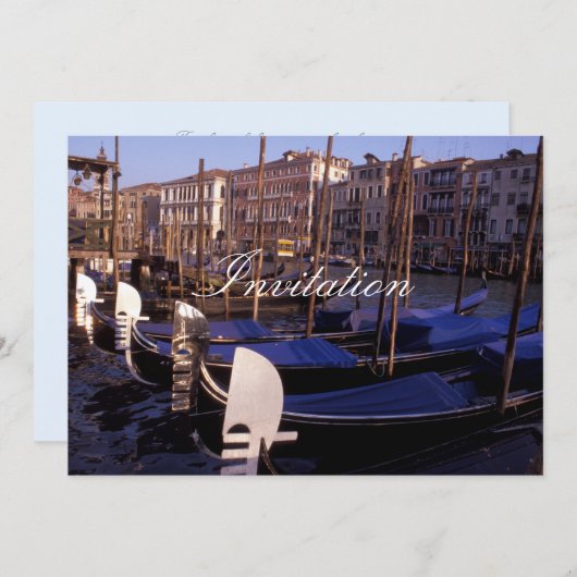 ゴンドラ 招待状 (正面/裏面)
