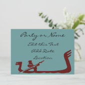 ゴンドラ(GANDORA)フレームブルーブラウン 招待状 (スタンド正面)