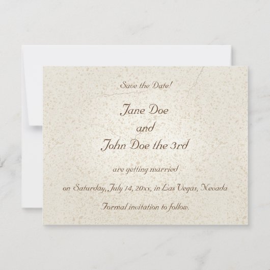 ゴンドラ Save-the-Date カード (裏面)