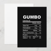 ゴンブの栄養事実感謝祭 招待状 (正面/裏面)