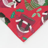 ゴンメリークス！ゴンク愛好家のためのクリスマスデザイン! フリースブランケット (角)