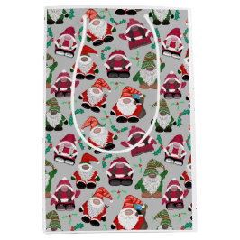 ゴンメリークス!ゴンク愛好家のためのクリスマスデザイン! ミディアムペーパーバッグ