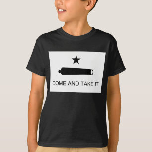 ゴン来ザレスの旗章の戦いをテキサス州に持ち帰る Tシャツ