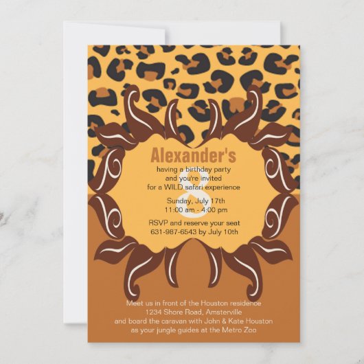 ゴン·ワイルド·招待状 招待状 (正面)