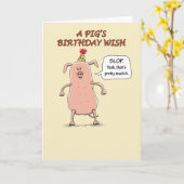 ゴーおもしろいホグワイルド誕生日 カード (黄色い花)