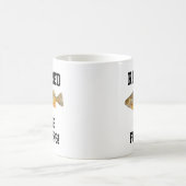 ゴーおもしろい退職した魚釣りパーチアイス魚釣り コーヒーマグカップ (中央)