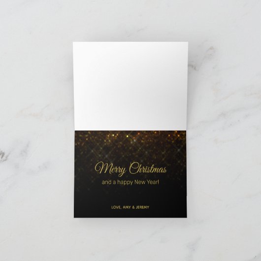 ゴーきらめくルデンクリスマス シーズンカード (内部)