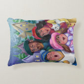 ゴーアカリングイラストレーション アクセントクッション (正面)