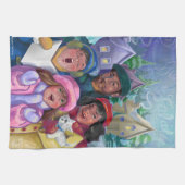 ゴーアカリングイラストレーション キッチンタオル (横)