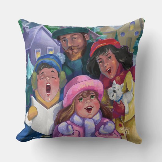 ゴーアカリングイラストレーション クッション (正面)