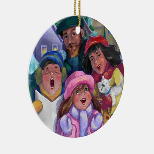 ゴーアカリングイラストレーション セラミックオーナメント (右)