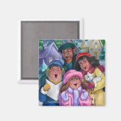 ゴーアカリングイラストレーション マグネット (正面/裏面)